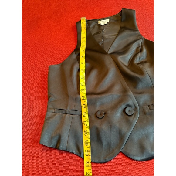 Jason Wu Black Satin Vest and Wide Leg Pants Set, NWT, Size 6 - Picture 9 of 16